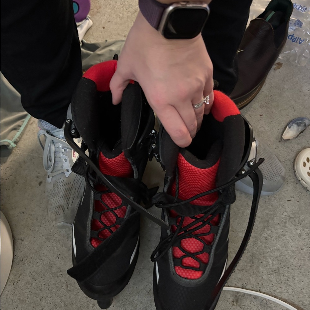 Red and Black Rollerblades